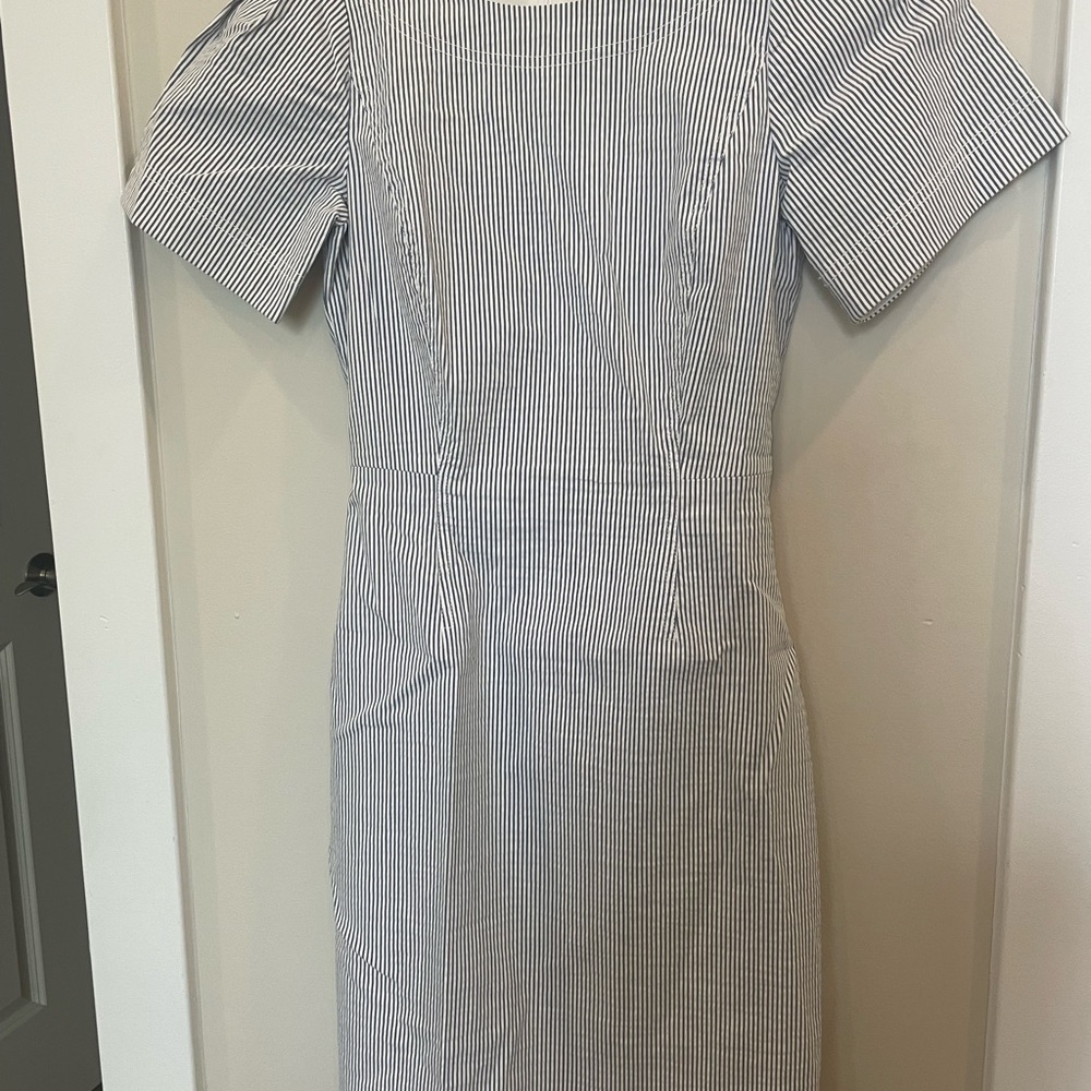 Jcrew Seersucker Sheath Dress